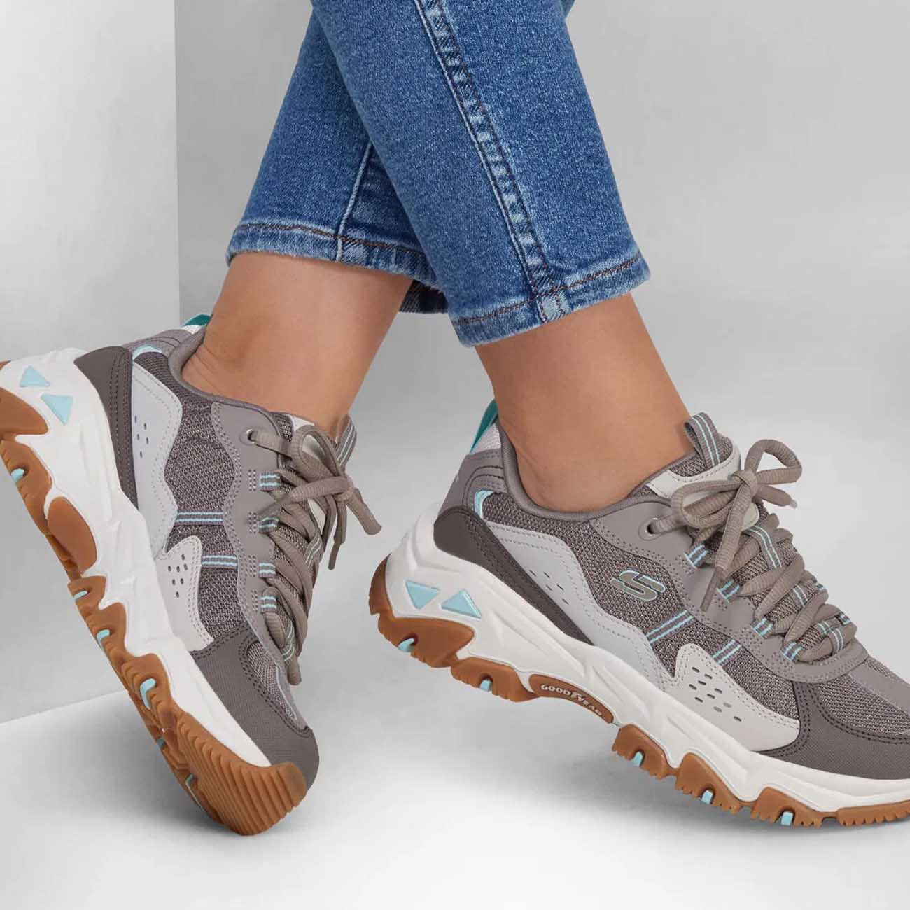 Zapatillas Hiker Skechers Mujer D'Lites 180128-CHTN