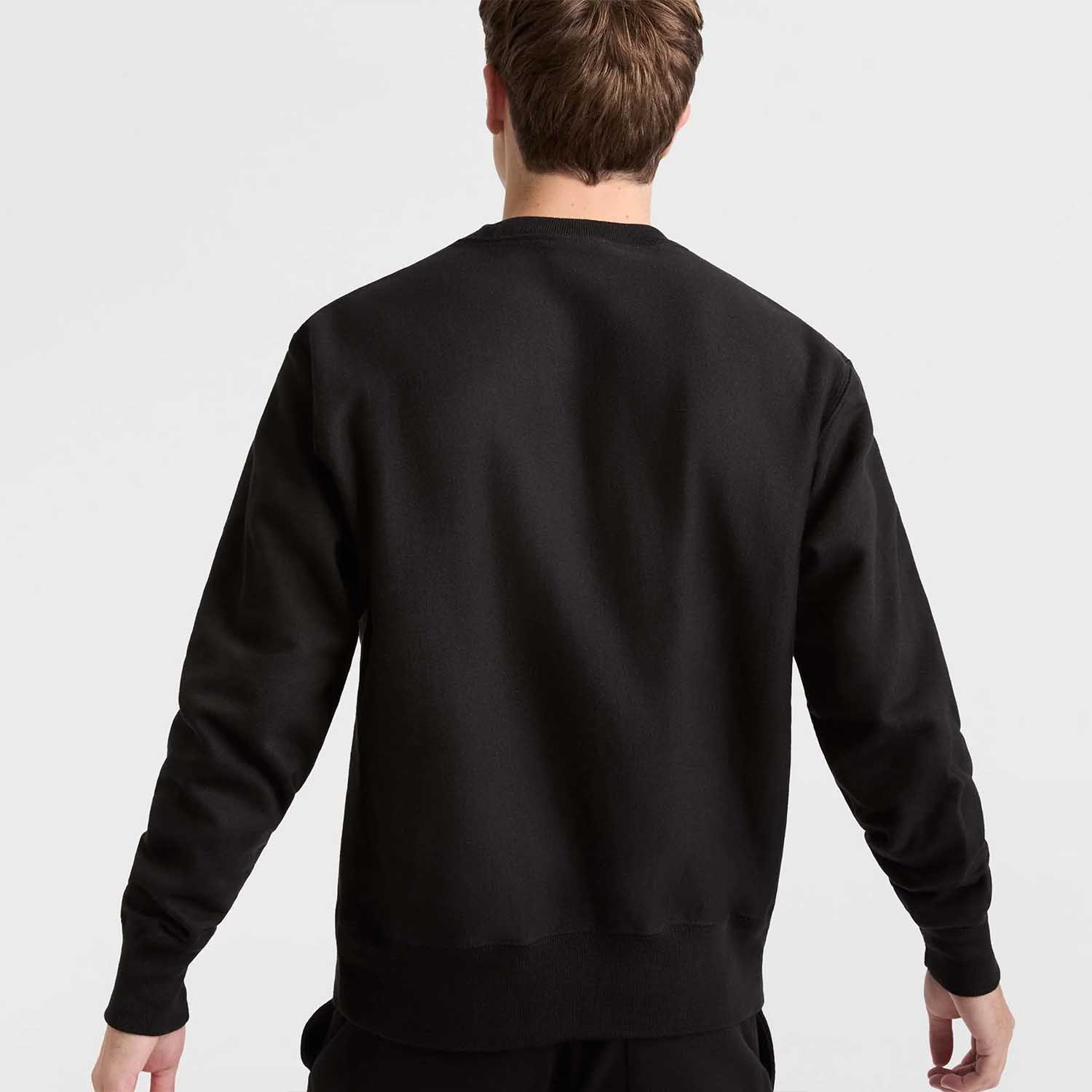 Poleron Hombre Crew Reverse Weave Champion Negro