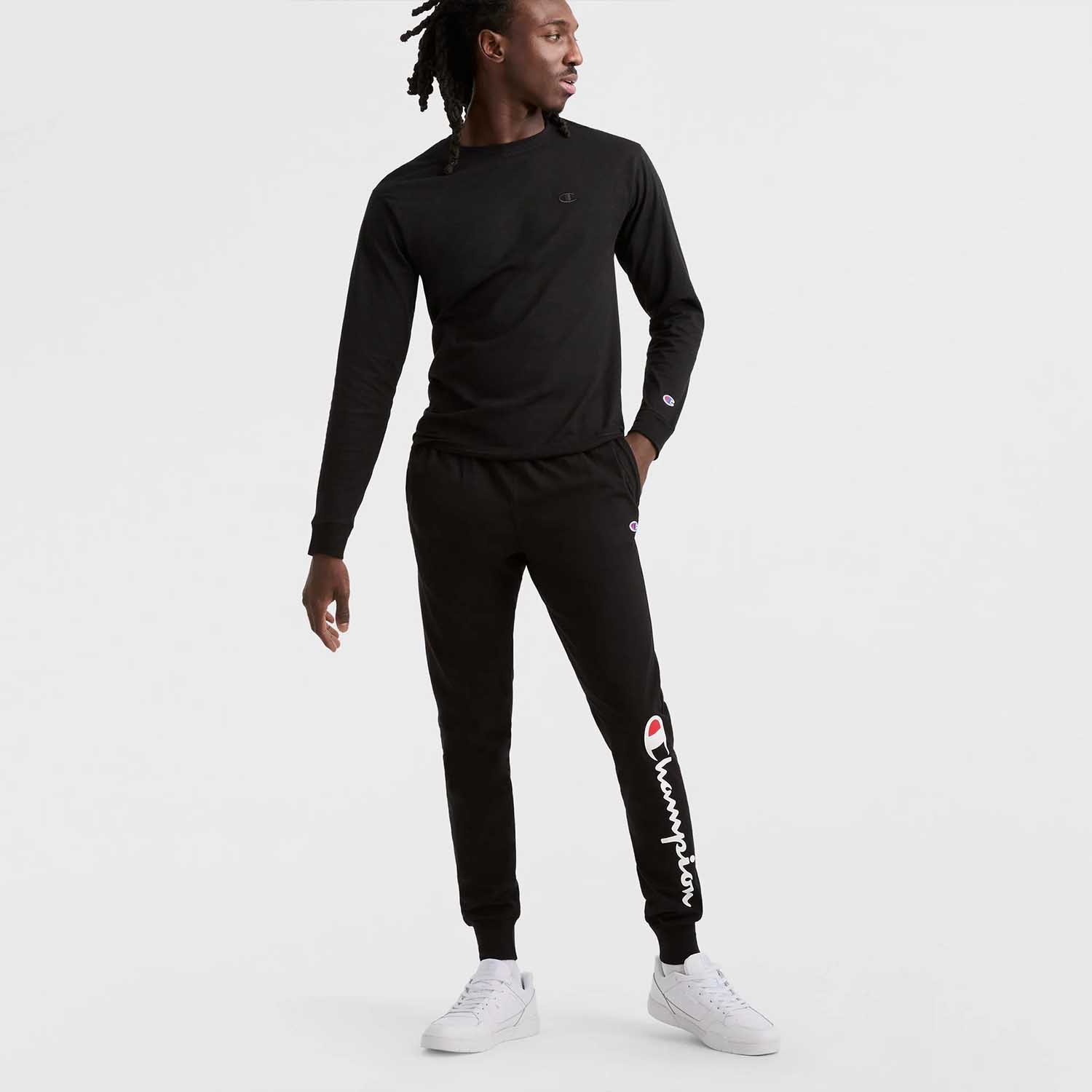 Jogger Hombre Champion Negro Classic Graphic