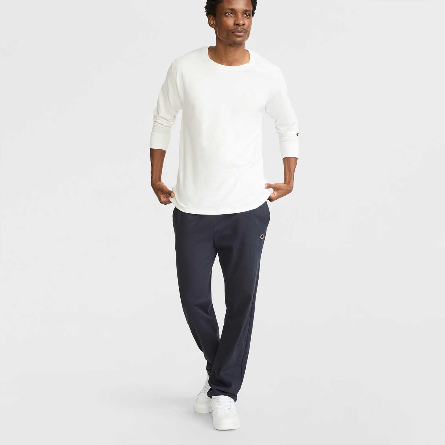 Jogger Hombre Champion Lightweight Open Bottom Azul