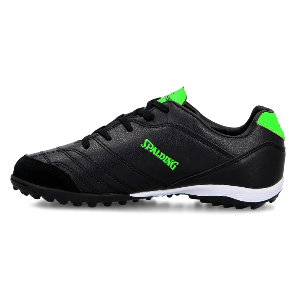 Zapatilla Baby Futbol Tf Junior Goal Verde Neon Negro