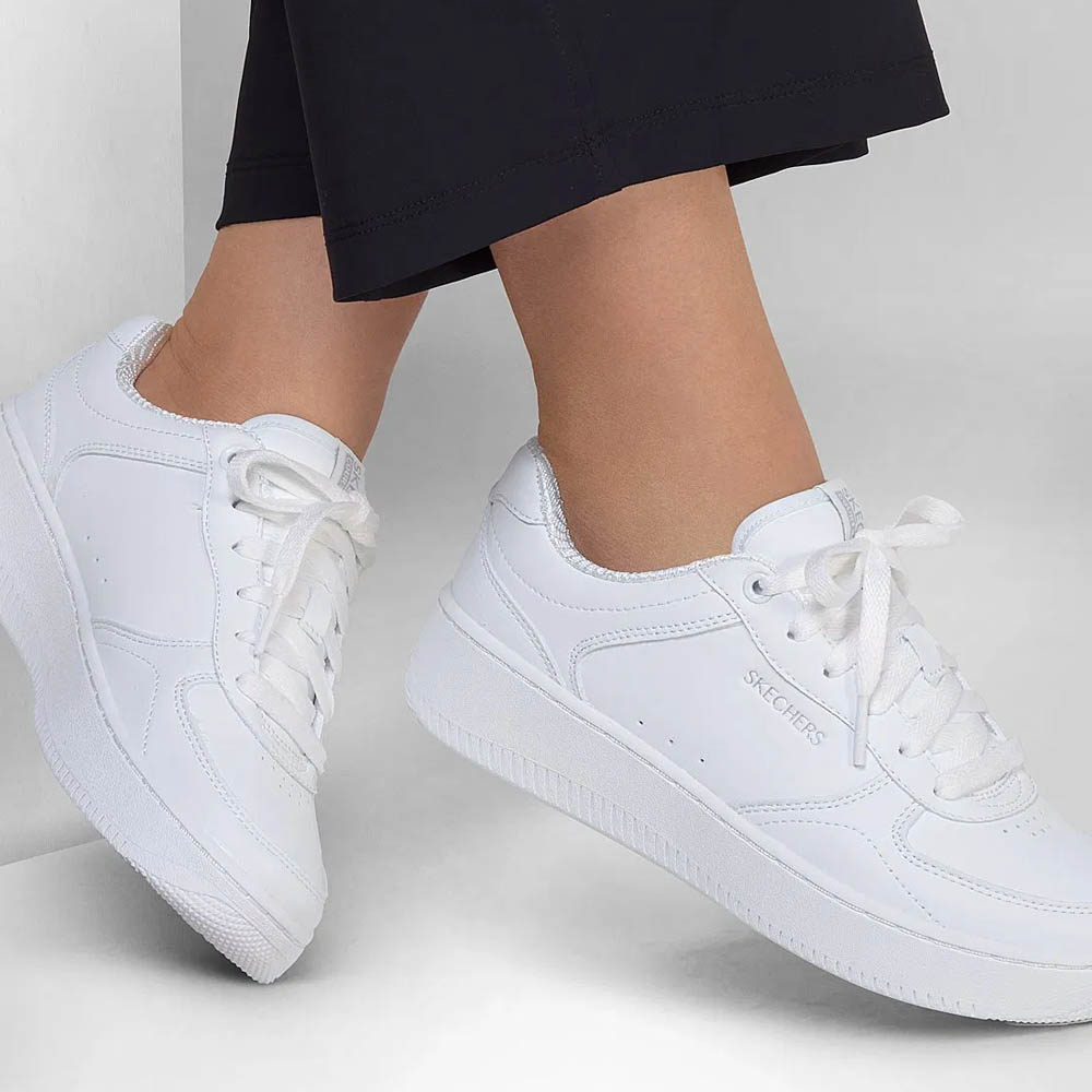 Zapatillas Urbanas Skechers Mujer Sport Court 2.0 - Core Essential 185160-WHT
