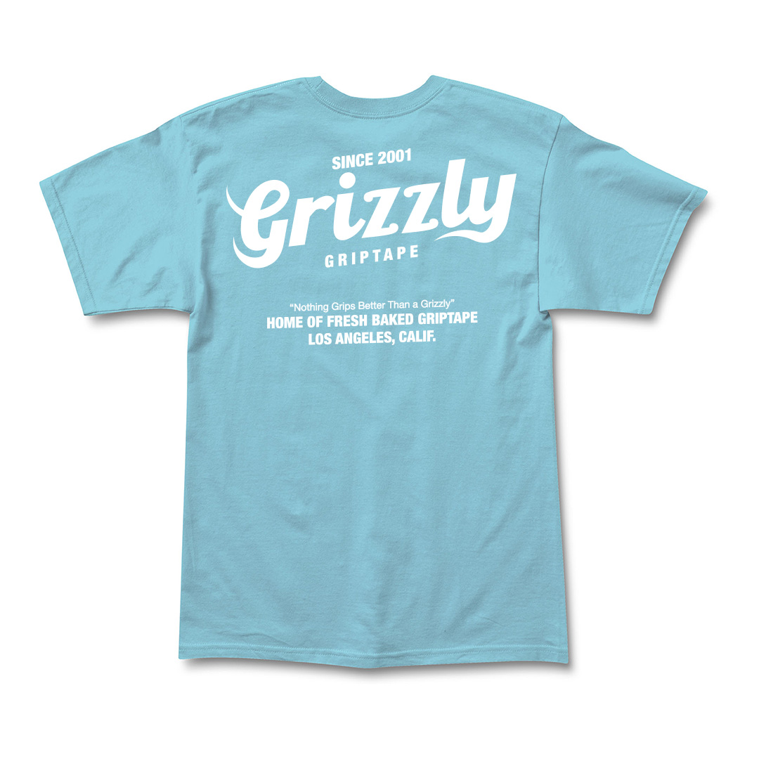 Polera Hombre Grizzly Griptape Bakers Dozen Azul