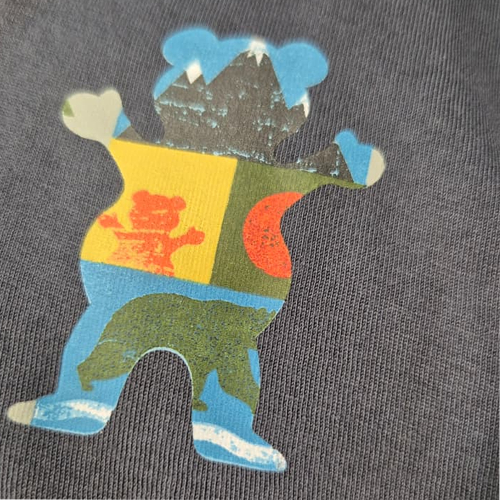 Polera Hombre Grizzly Griptape Trad Lightly Negro