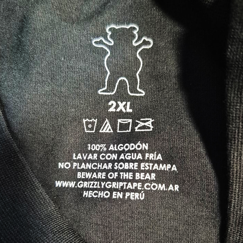 Polera Hombre Grizzly Griptape High Beam Negro