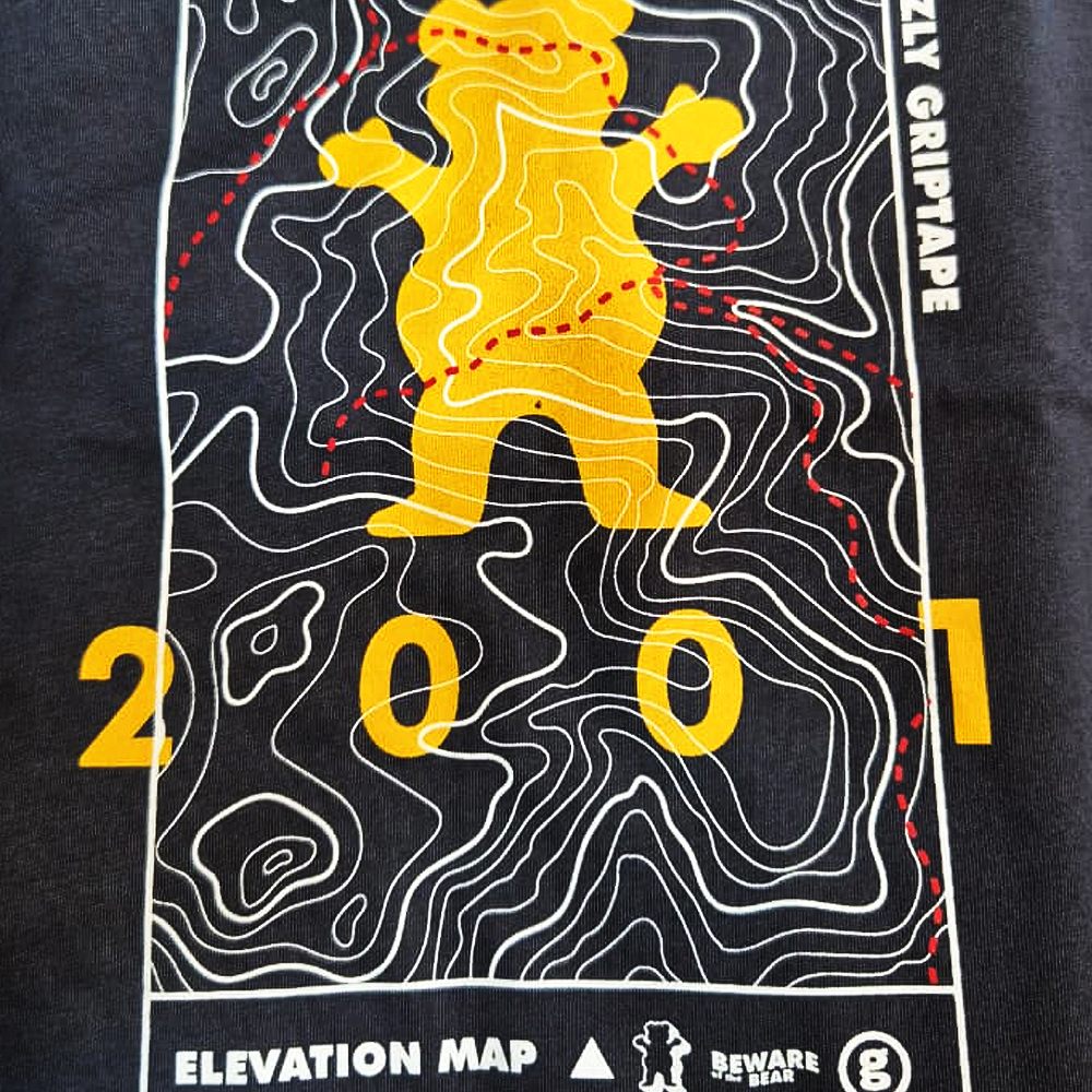 Polera Hombre Grizzly Griptape Terrain Negro