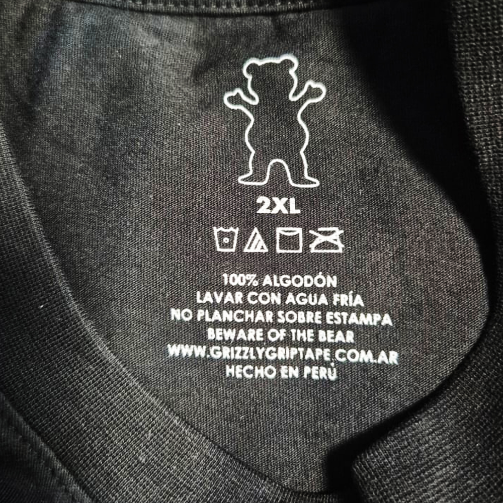 Polera Hombre Grizzly Griptape Terrain Negro