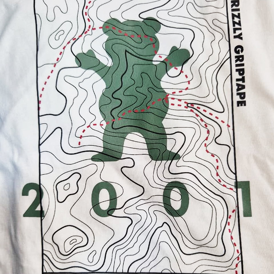Polera Hombre Grizzly Griptape Terrain White