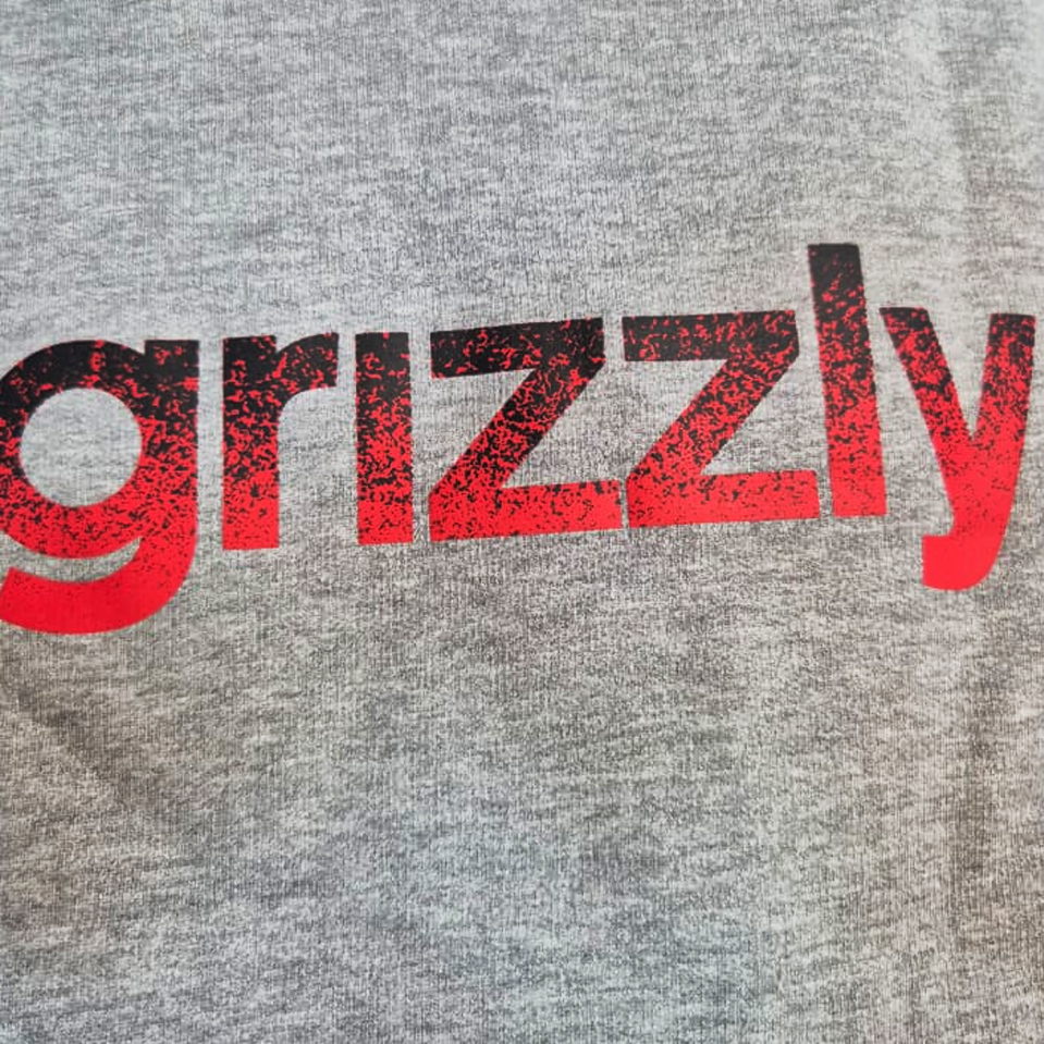 Poleron Hoodie Hombre Grizzly Griptape Lowercase Fadeaway Gris