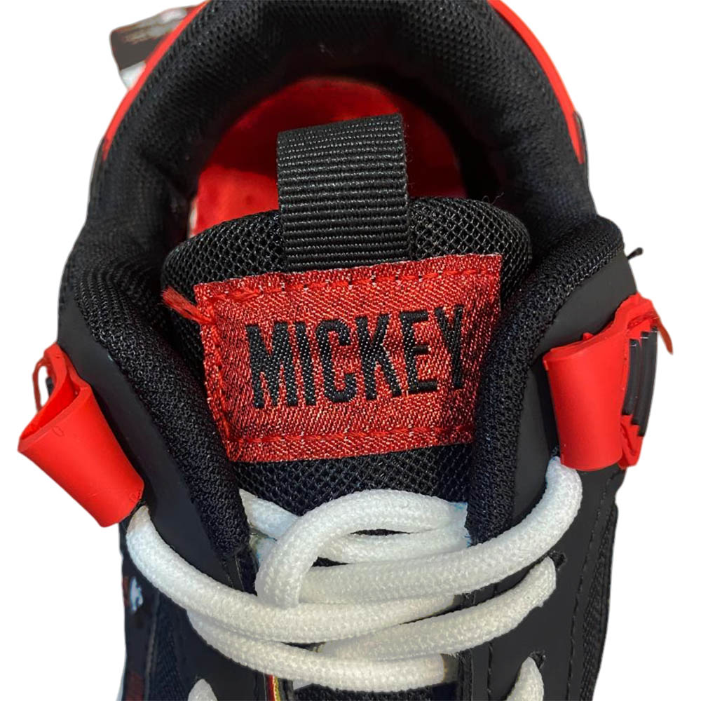 Zapatillas Deportivas Mickey Infantil Negro - Rojo