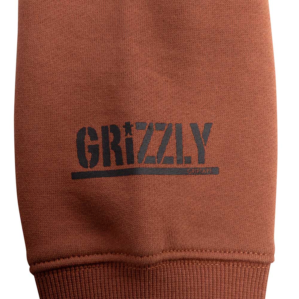 Polerón Hombre Grizzly Griptape Embroidered OG Bear Cafe