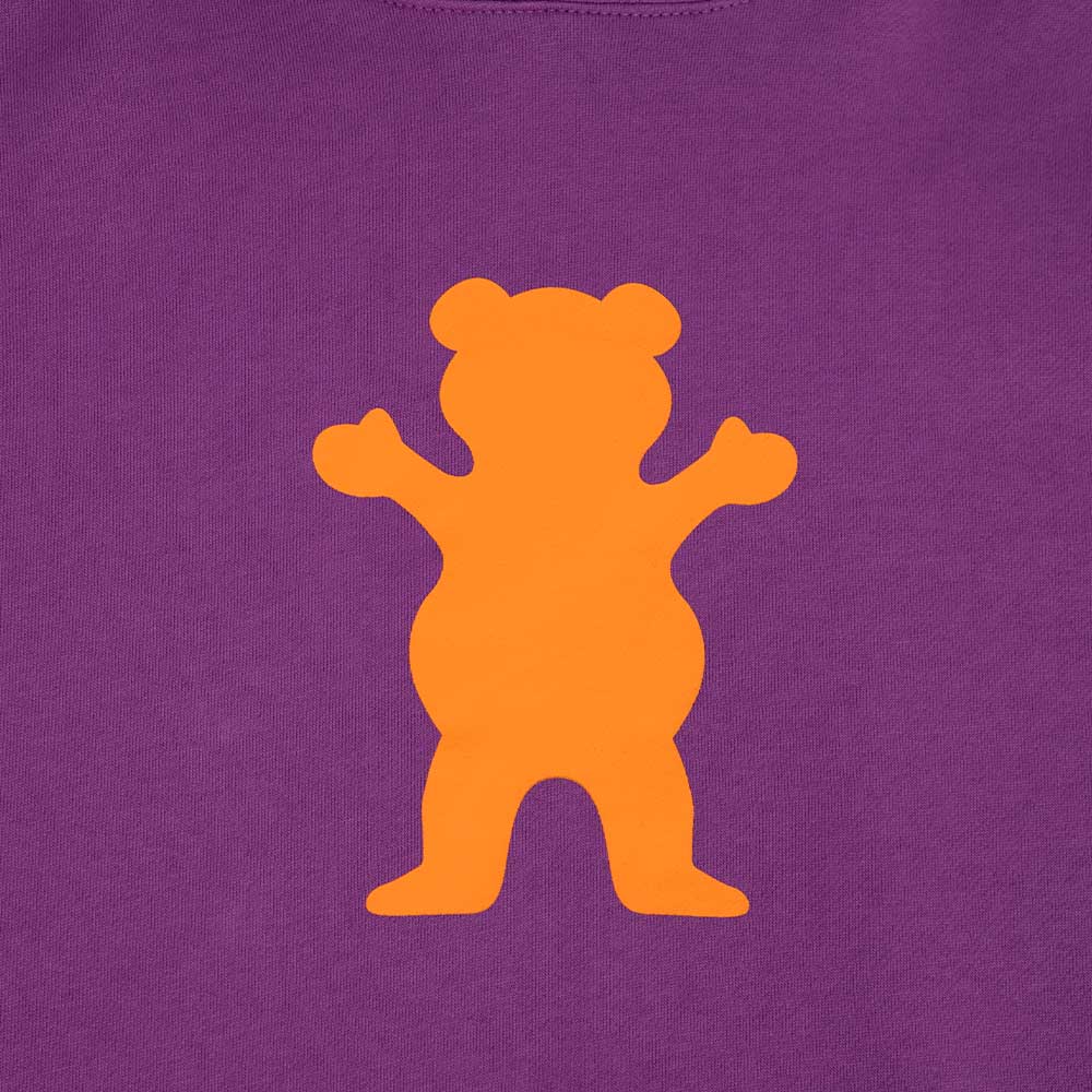 Polerón Hombre Grizzly Griptape Print OG Bear Basic Morado