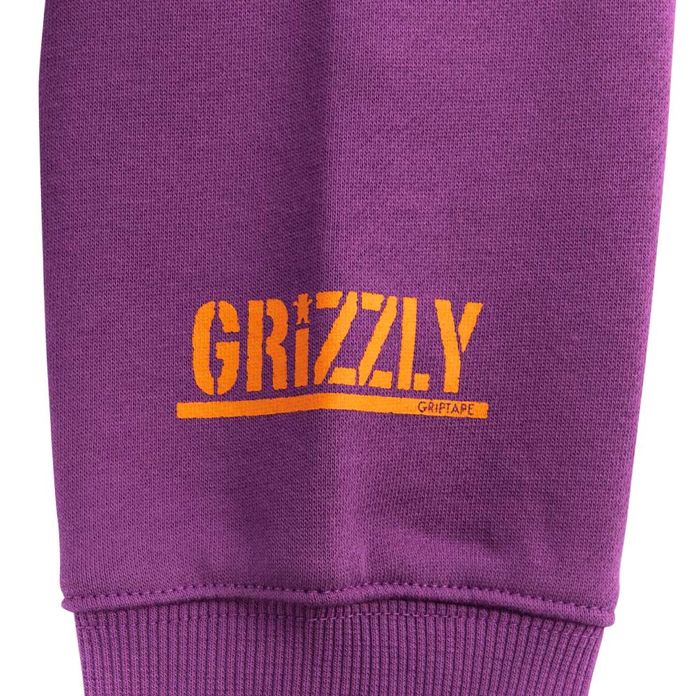 Polerón Hombre Grizzly Griptape Print OG Bear Basic Morado