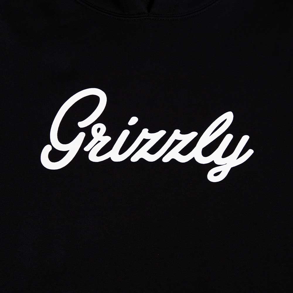 Polerón Hombre Grizzly Griptape Print Script Negro