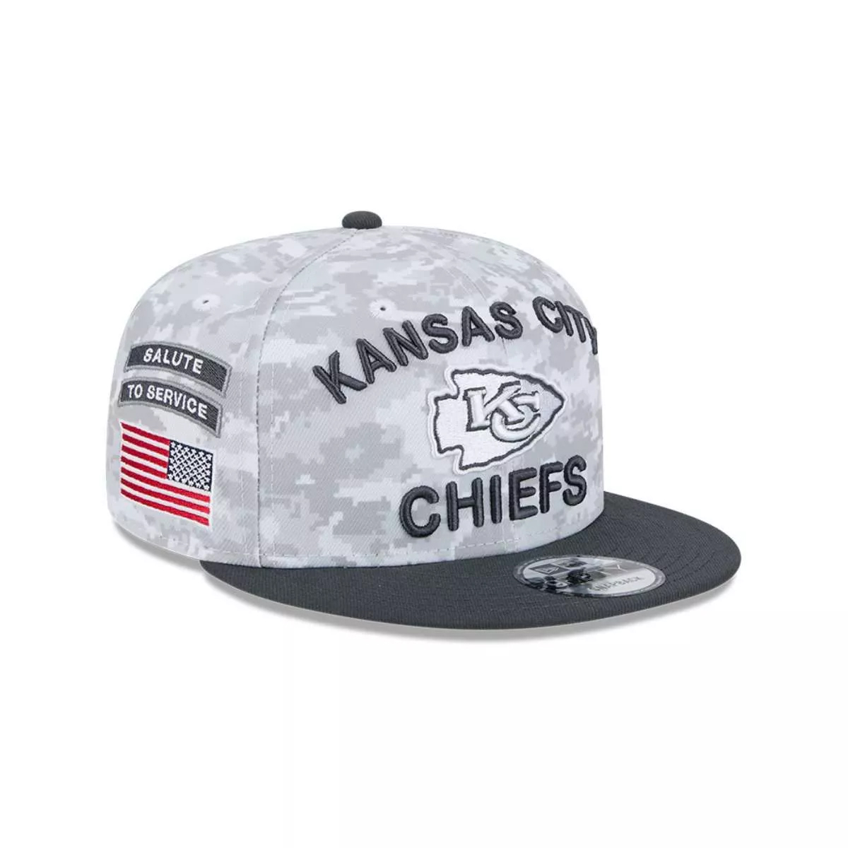 Gorra New Era 9FIFTY Chiefs NFL Salute to Service Charcoal