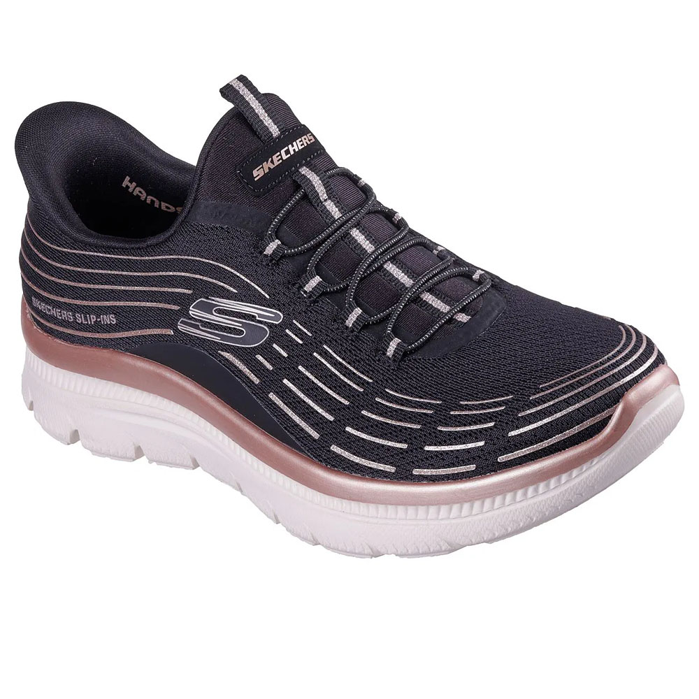 Zapatillas Urbanas Mujer Summits Plus-Soft Luster 150611BKRG