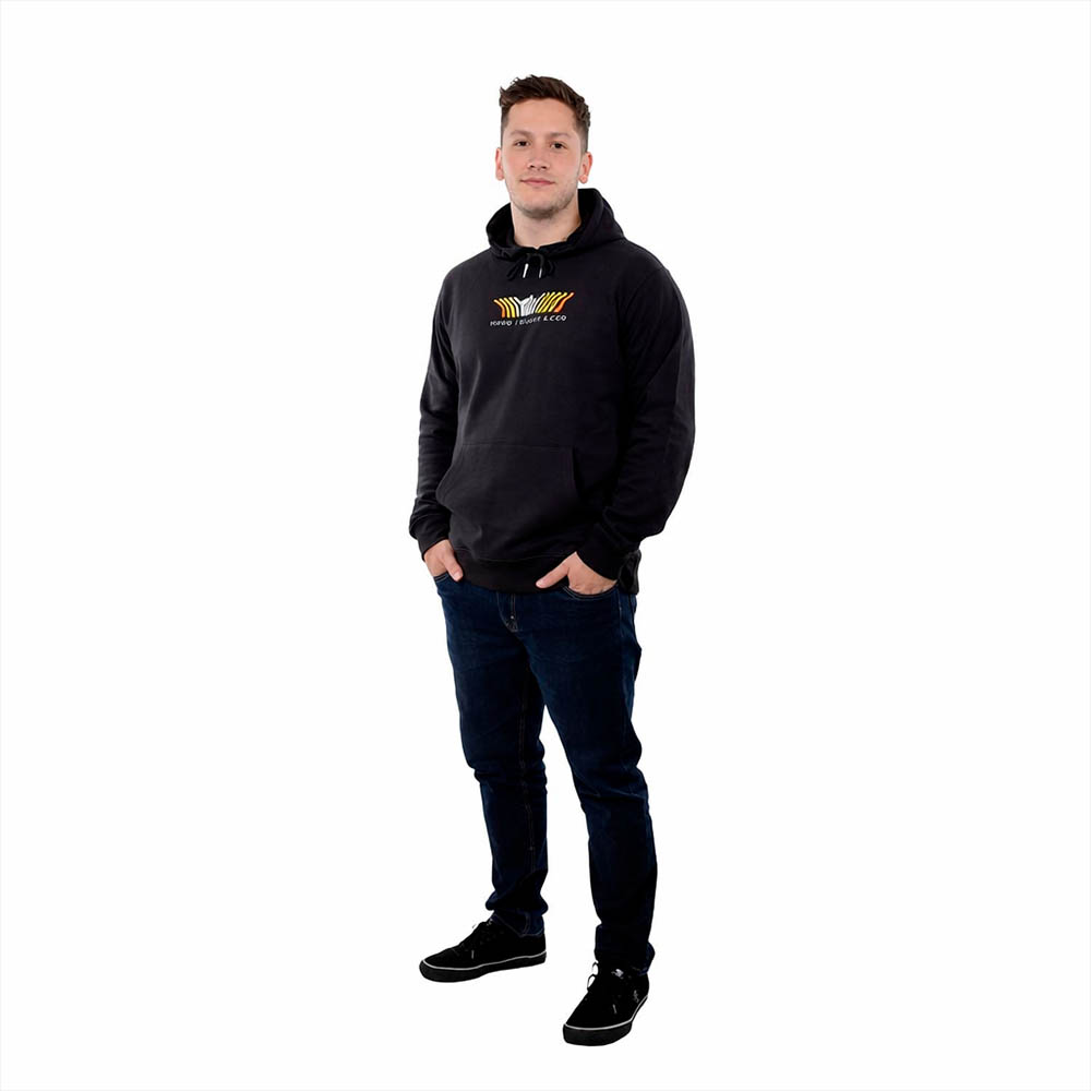 Poleron Hombre Hoodie Echo Negro Hang Loose