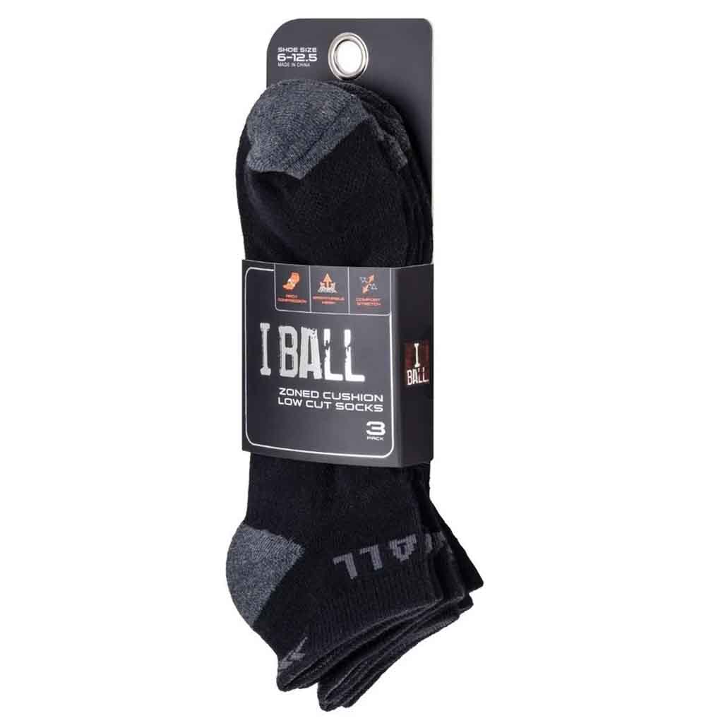 Tripack Calcetines Cortos Negros 39-44