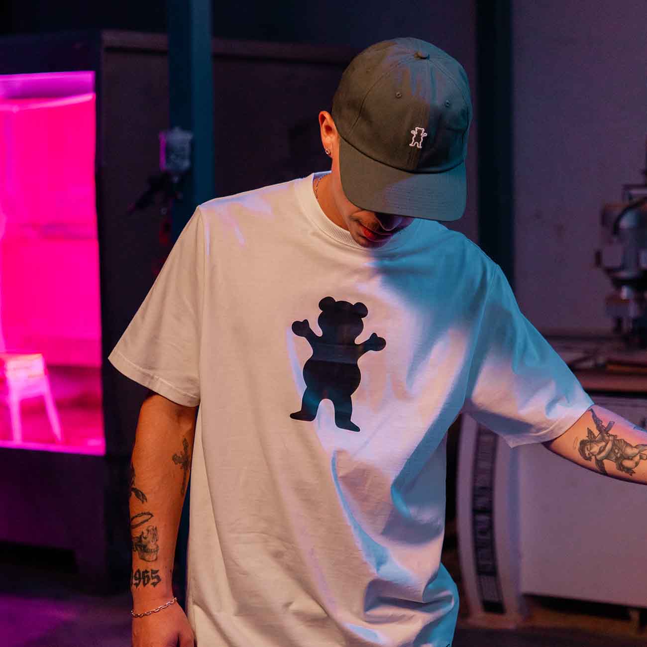 Jockey Og Bear Mini Dad Hat Outlinefrontdirect Flat Embroidery