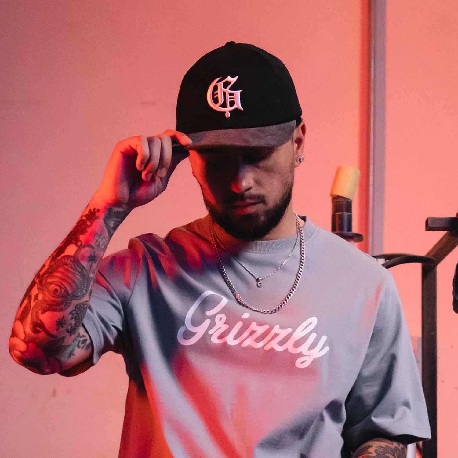 Jockey Old English Strap Back Hat Raised Embroidery