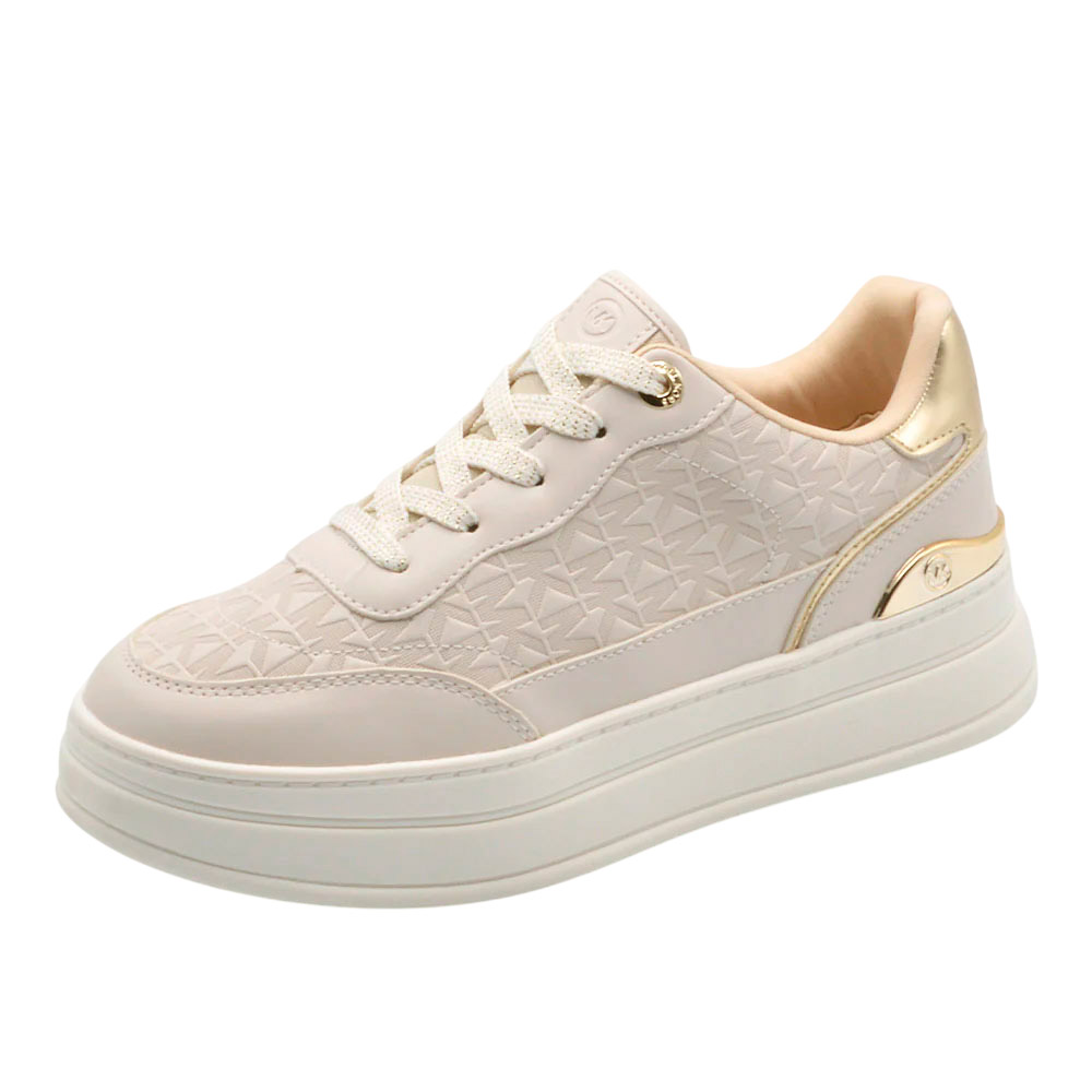 Zapatilla Mujer Michael Kors Hayes Beige Gold