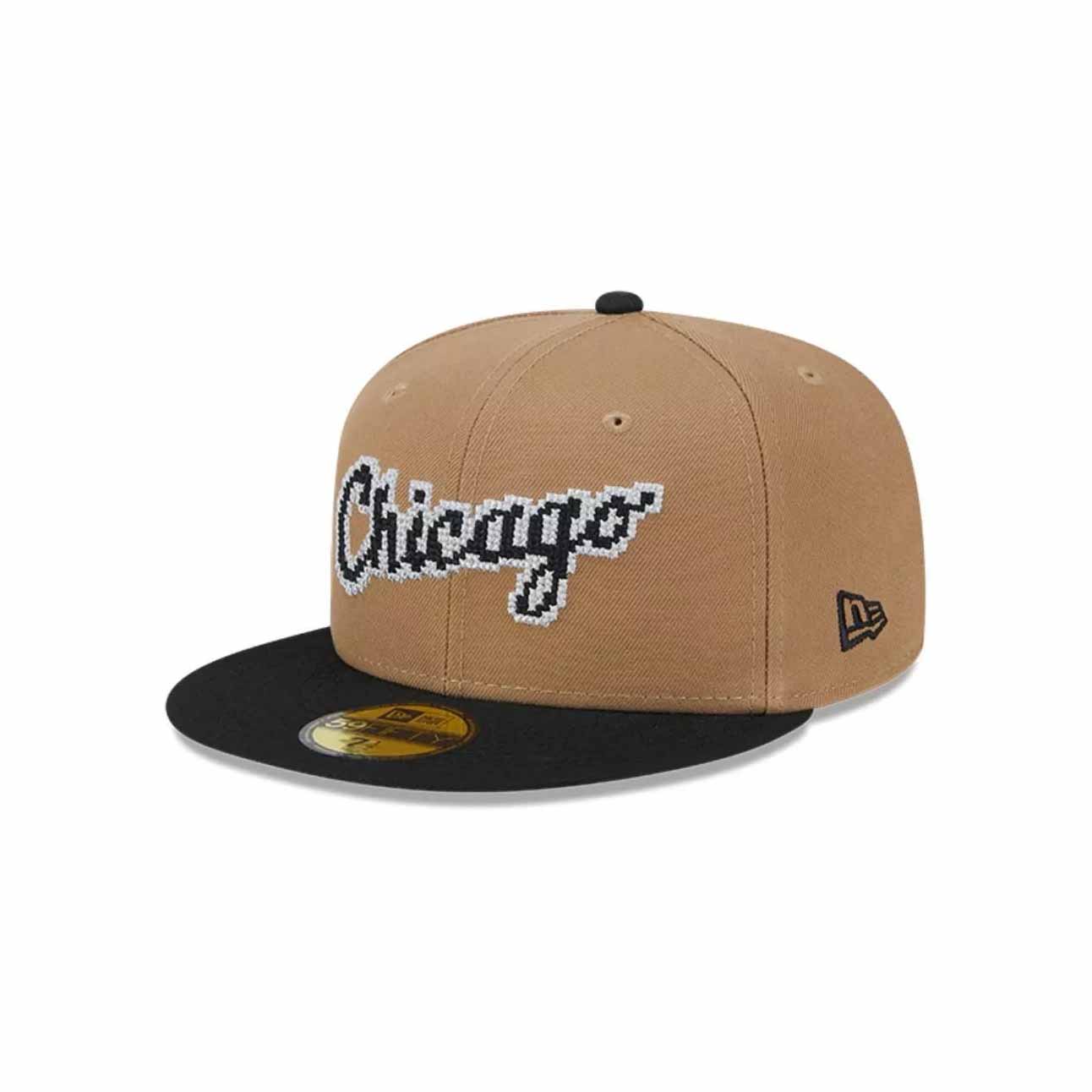 Jockey New Era 59FIFTY Chicago White Sox Classic 8-Bit Wordmark Beige