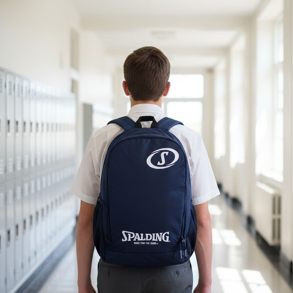 Mochila Escolar Azul Logo 25L Spalding