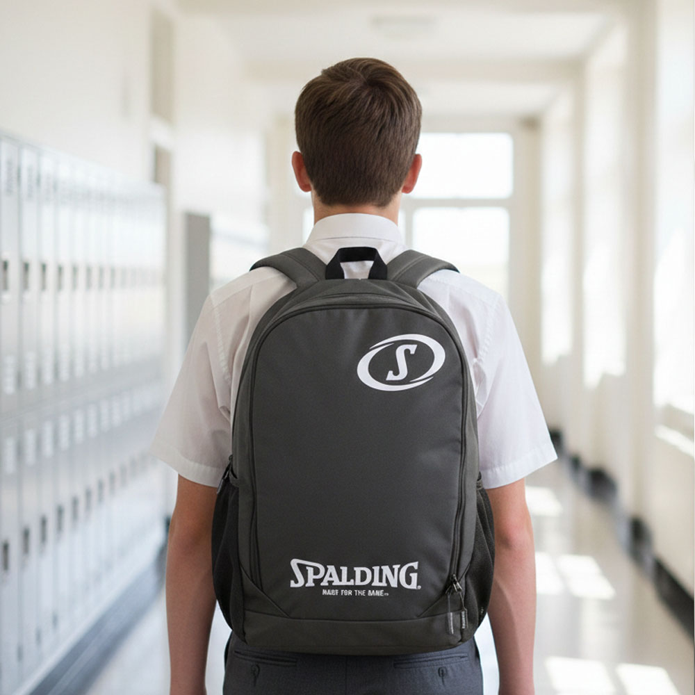 Mochila Escolar Gris Logo 25L Spalding