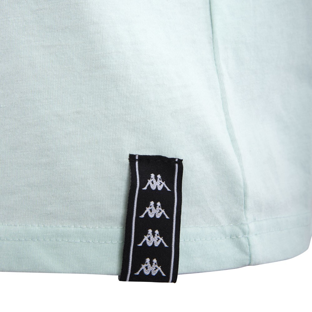 Polera Kappa Niña Mini Logo Turquesa