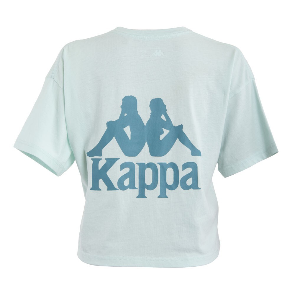 Polera Kappa Niña Mini Logo Turquesa