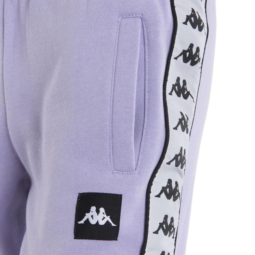 Pantalones Kappa Mujer Logo Leg Lila