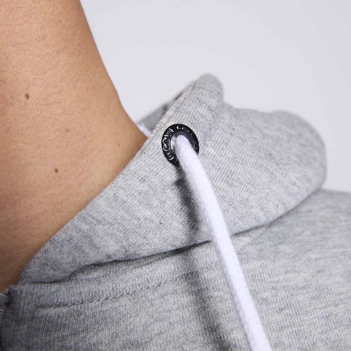 Polerón Colo Colo Urbano Hombre Full Zipper Gris