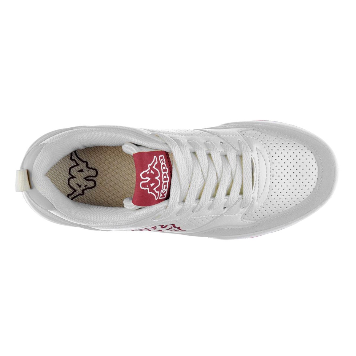 Zapatilla Mujer Kappa Logo Manisw White Off Red Dark