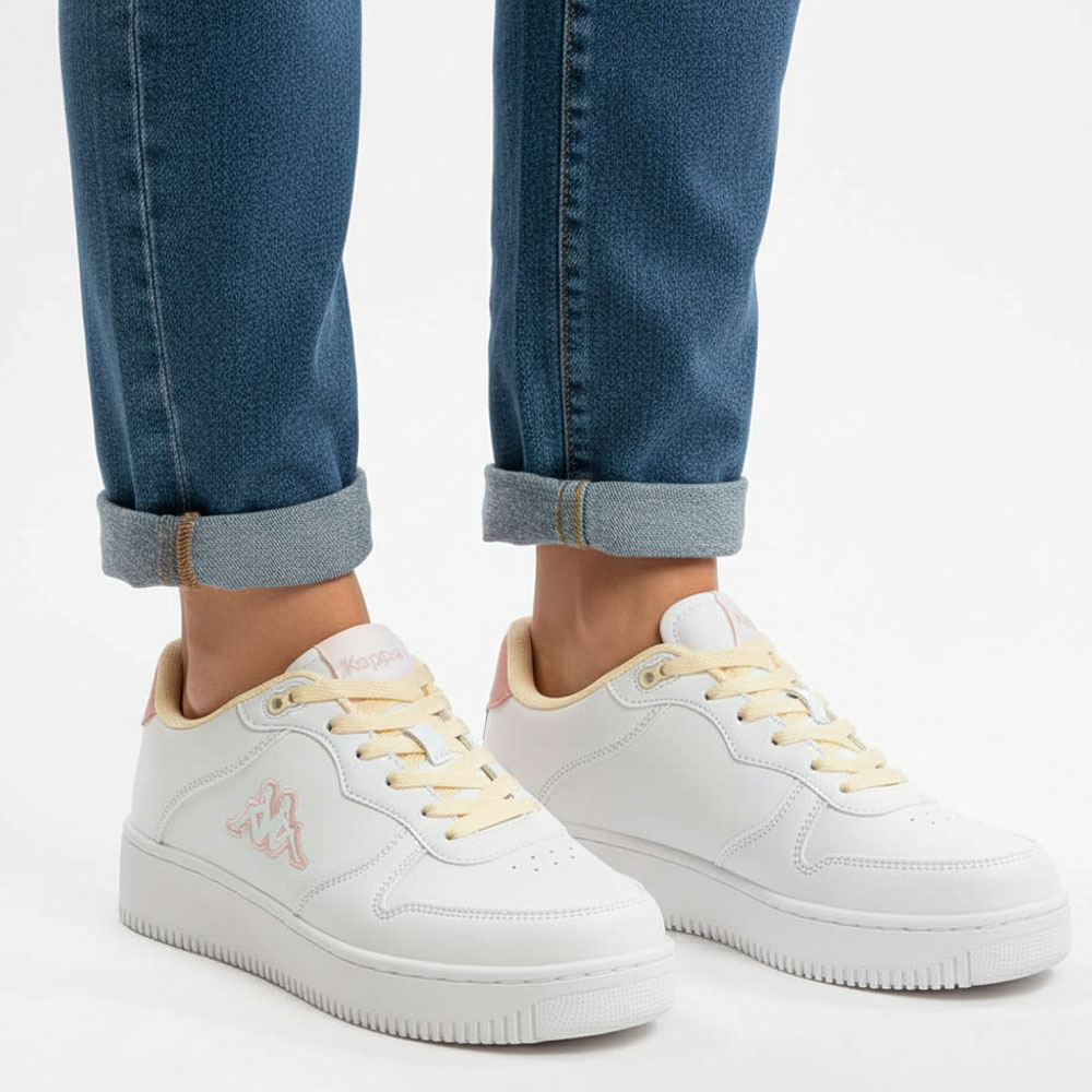 Zapatilla Urbana Mujer Kappa Logo Maserta White Pink