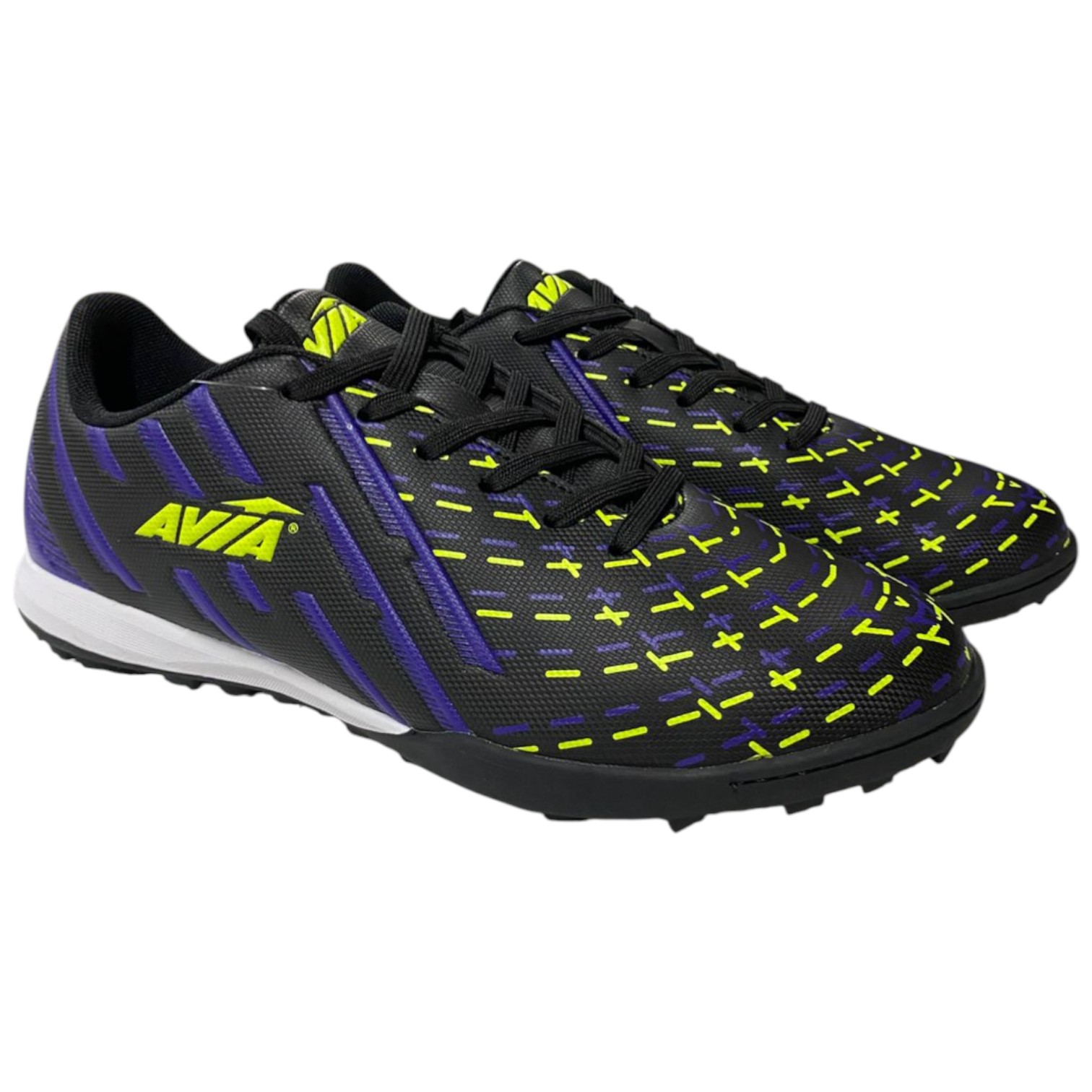 Zapatos de Baby Fútbol Turf Sun Negro Azul