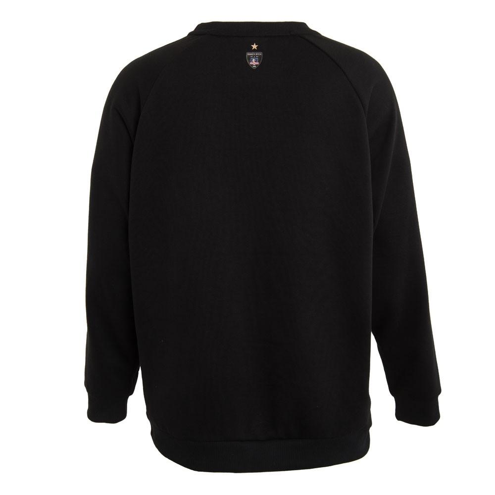 Poleron De Hombre Colo Colo Crew Indio Urbano Negro