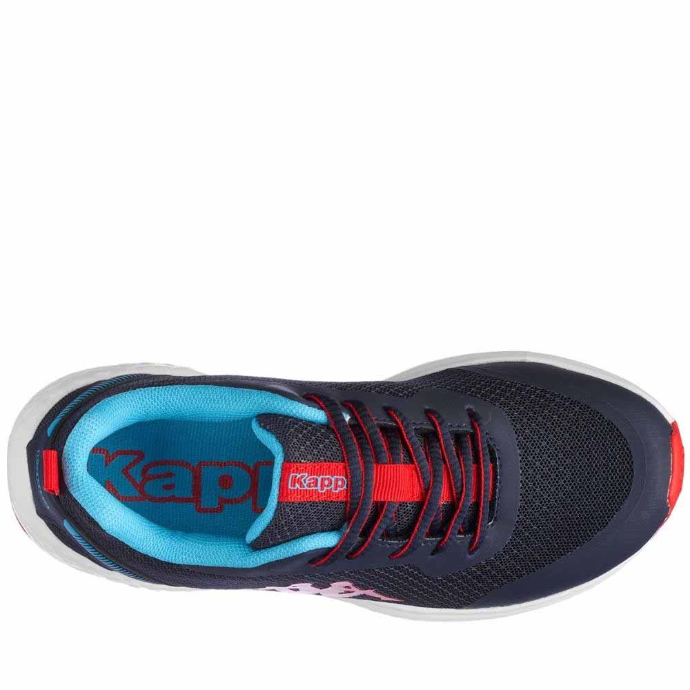 Zapatilla Urbana Niño Kappa Glinch Logo Azul Rojo Turquesa