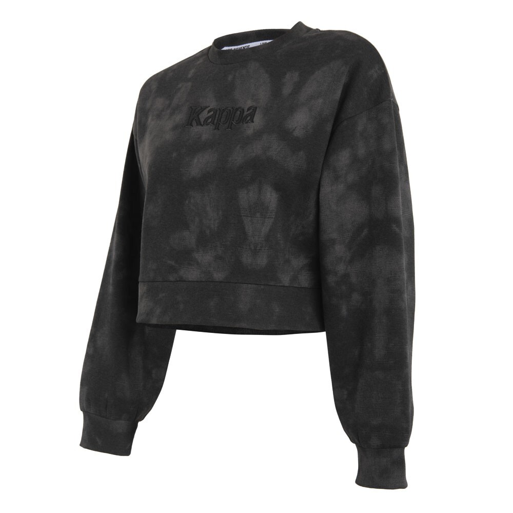 Poleron De Mujer Kappa Crop Smoky Gris