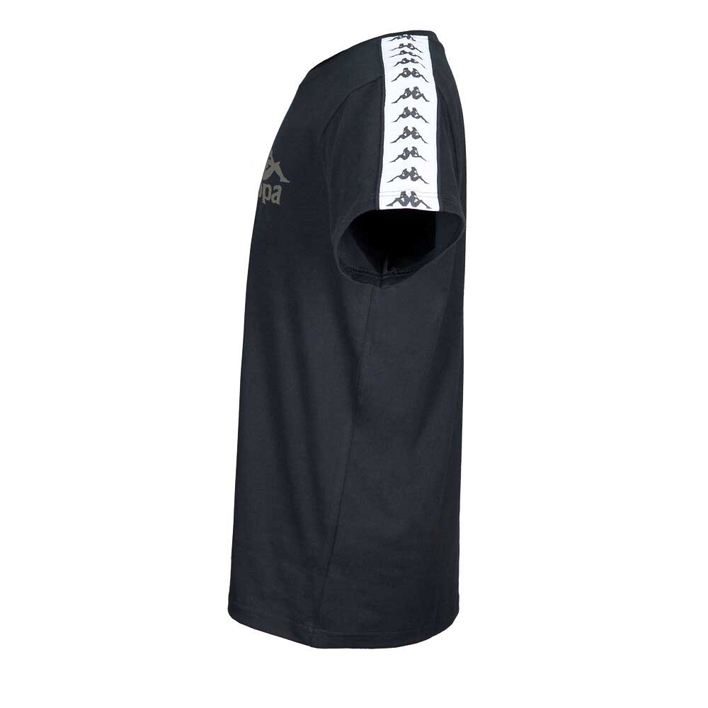 Polera Hombre Kappa Negro Deportiva Casual