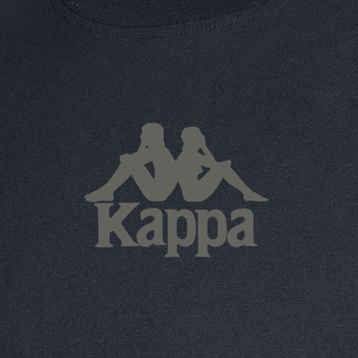 Polera Hombre Kappa Negro Deportiva Casual