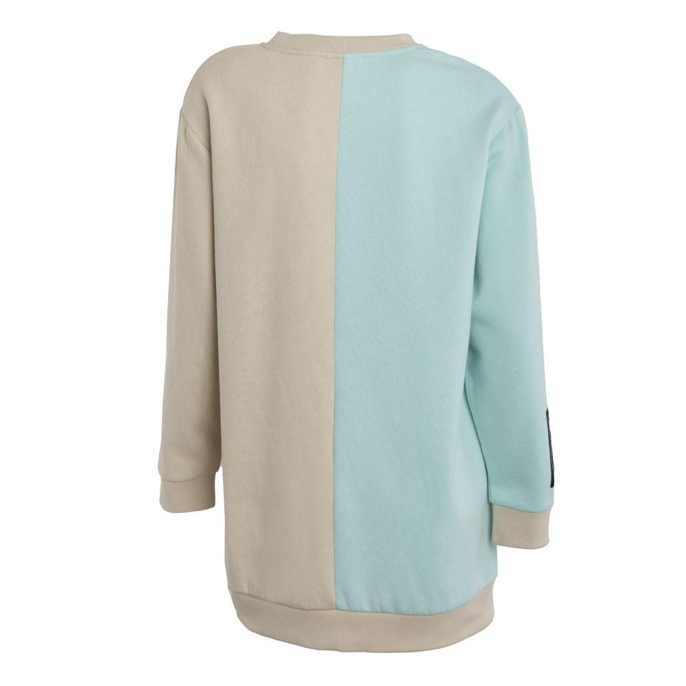 Polerón Mujer Oversize Split Grey Aqua Confort