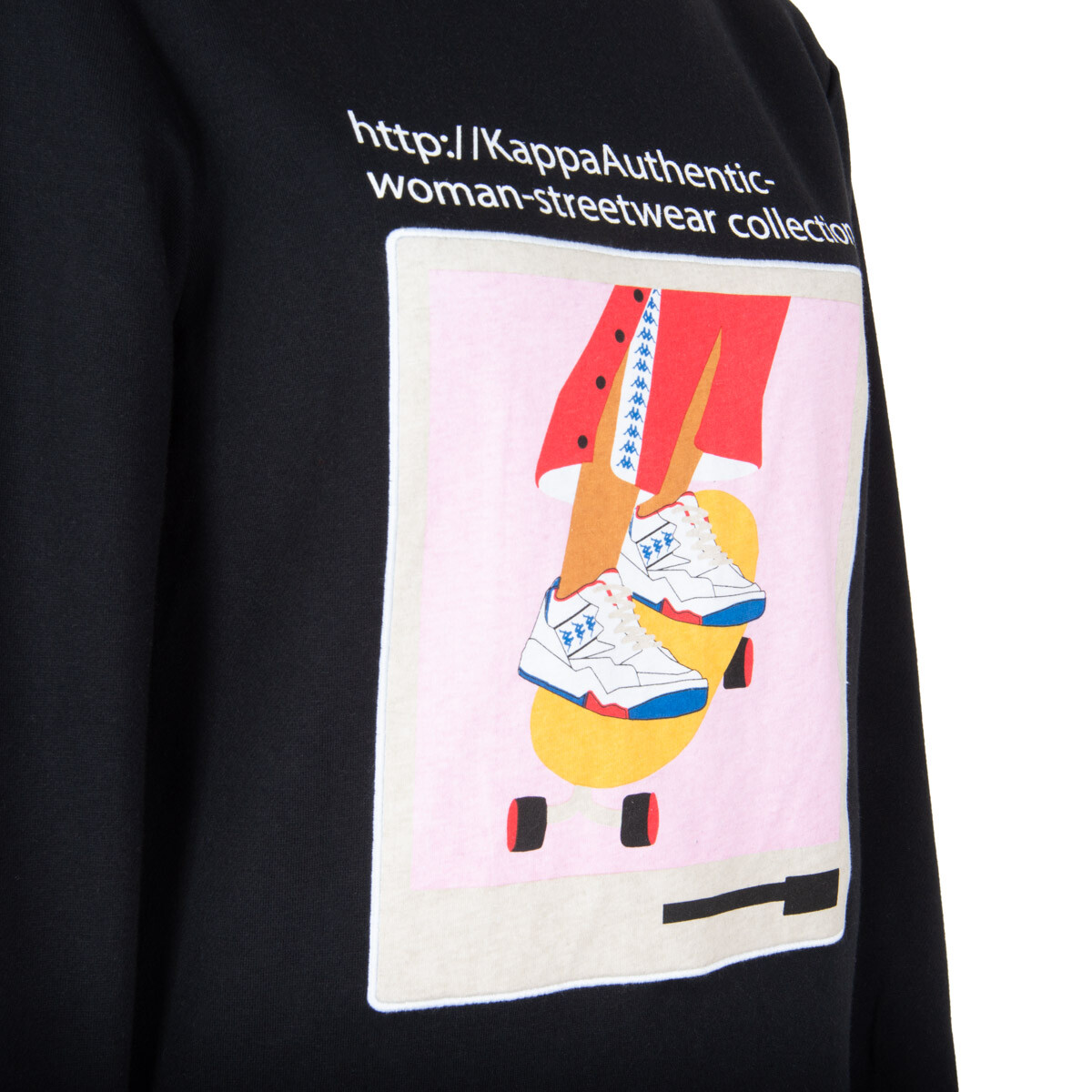 Poleron De Mujer Kappa Link Collection Blanco