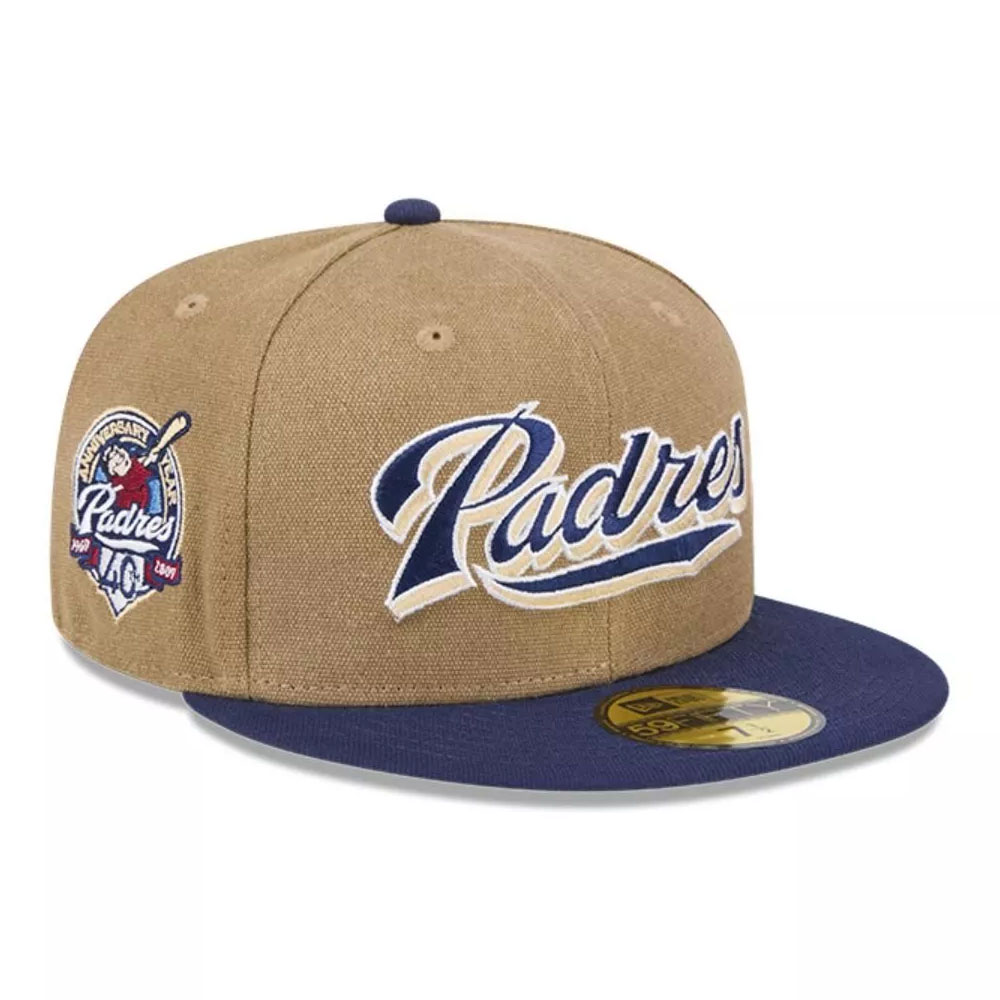 Gorro 59fifty MLB San Diego Padres Canvas Crown Med Cafe