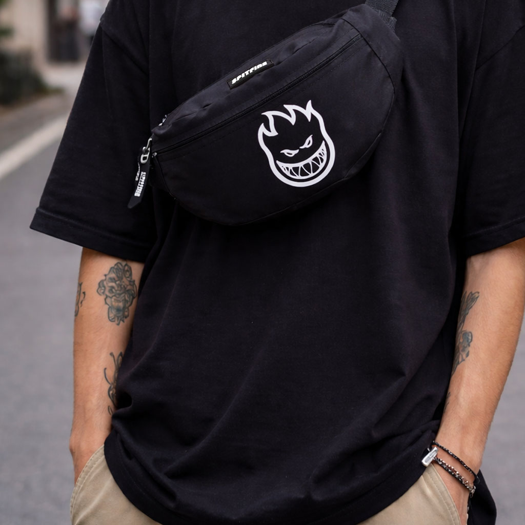 Banano Riñonera Negro 360 TS Big Head Spitfire