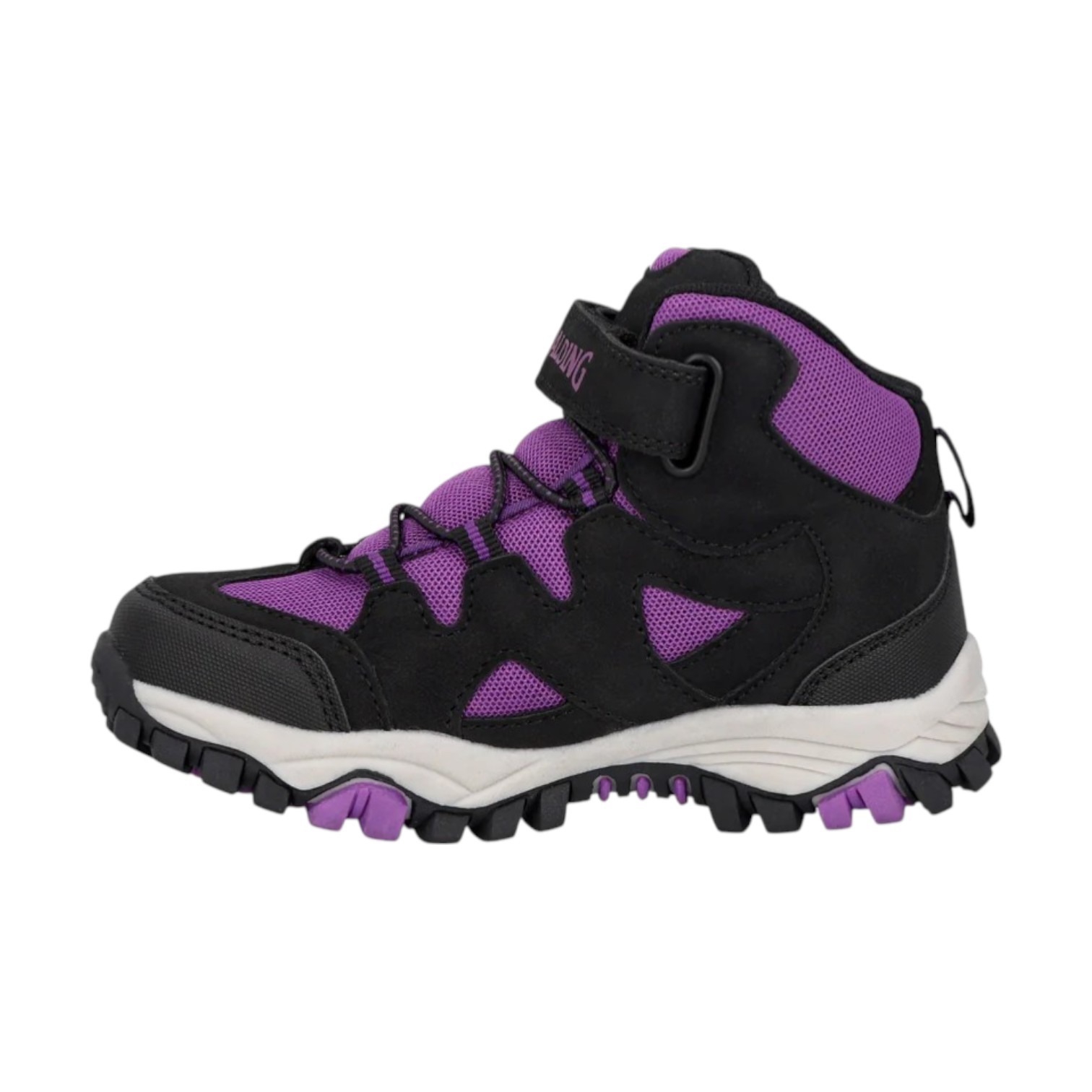 Zapatilla Outdoor Infantil Spalding Camp Negro Púrpura