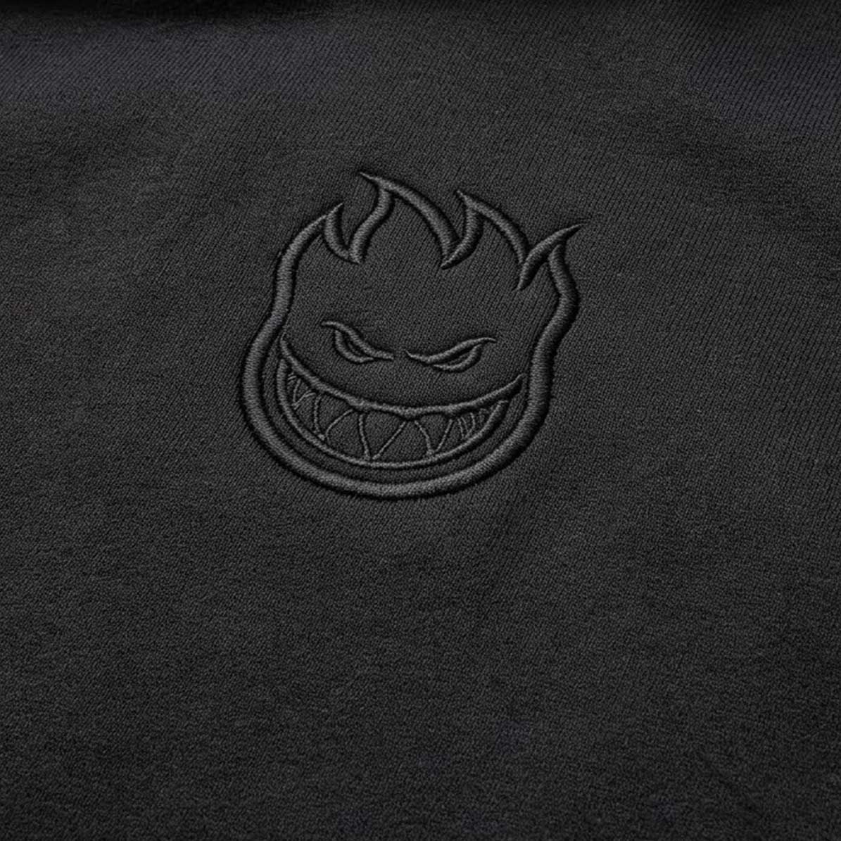 Polerón Hombre Spitfire Full Zip Negro Bighead