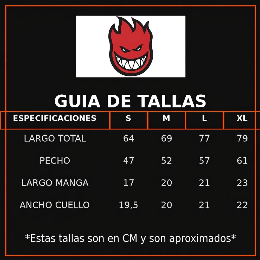 Polera Hombre Spitfire Oversized 1987 Manga Corta Urbana