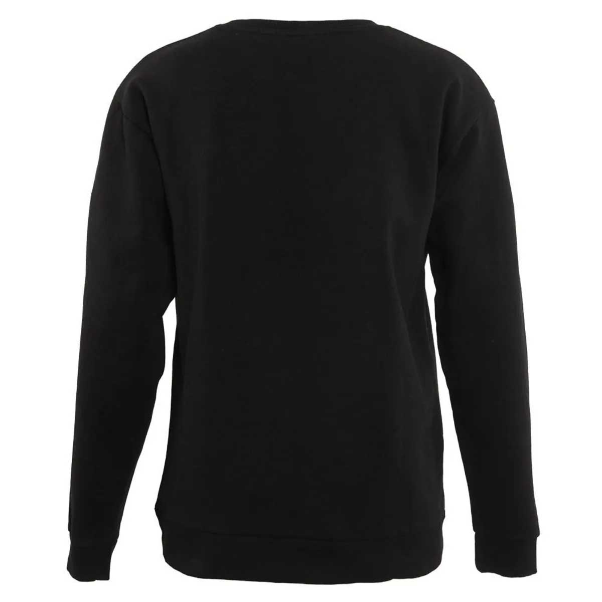 Polerón Hombre Nixon Crew Negro Logo Blanco