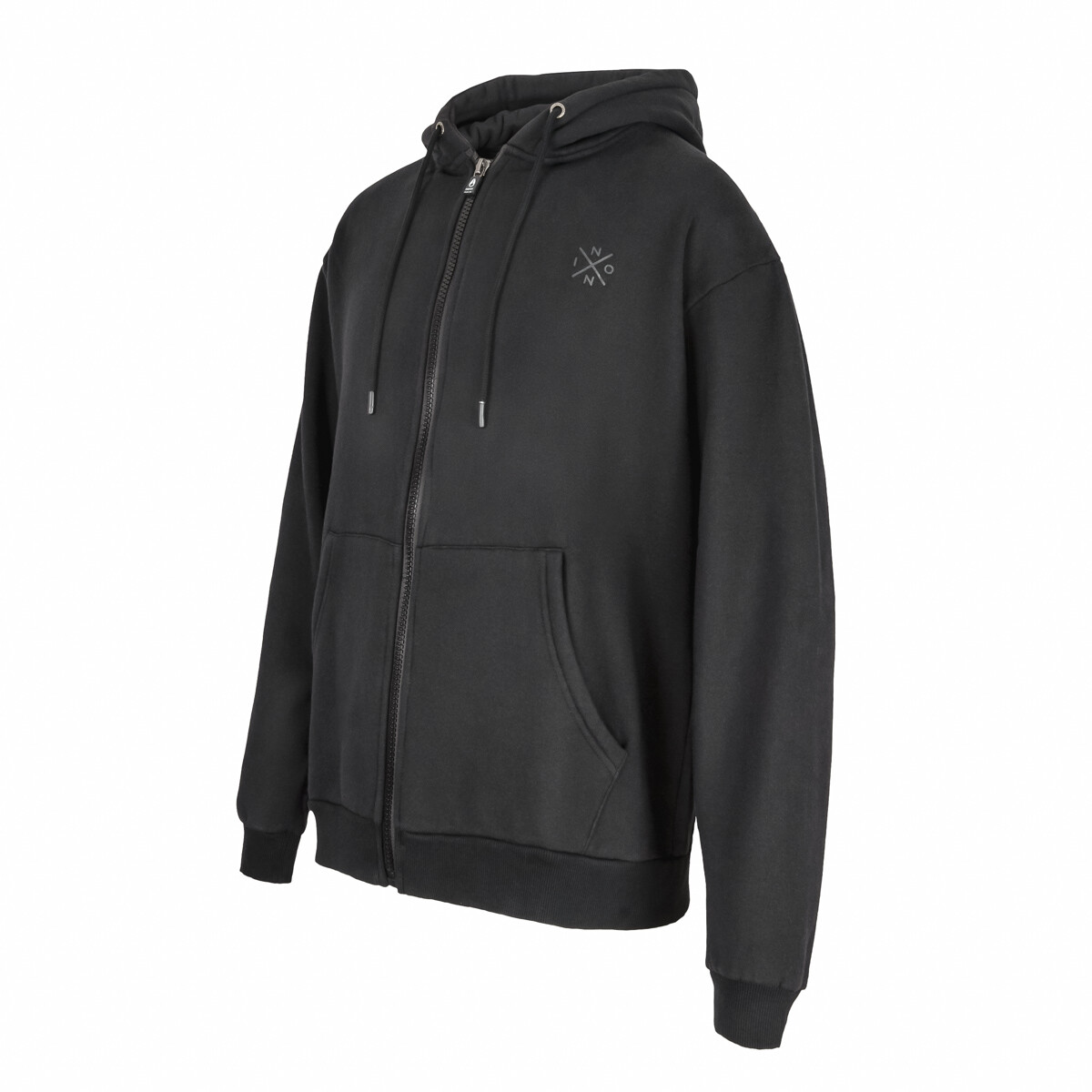 Polerón Hombre Full Zipper Frog Black