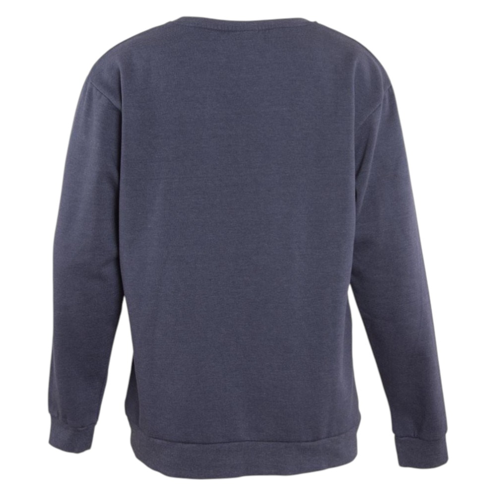 Polerón Hombre Crew Blue Logo White